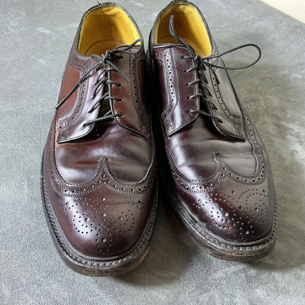 Florsheim Imperial Shell Cordovan Shoes Men’s Wing Tips 10 D Kenmoor